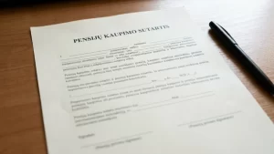 pensijų kaupimo sutartis